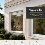 Ventana de PVC con termopanel fija