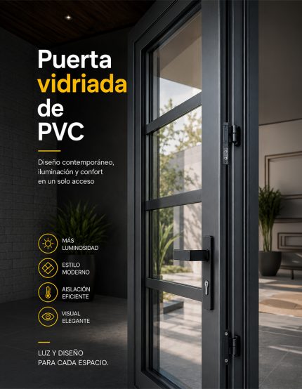 Puerta Vidriada de PVC